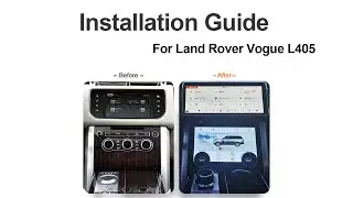 How to remove & upgrade the AC screen on Range Rover Vogue L405