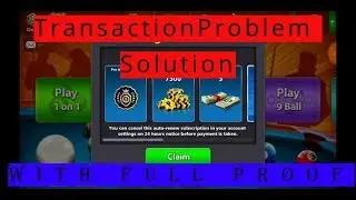 Transaction Error Solution 8 Ball Pool 150 table Pro Membership for 3 days Still Working