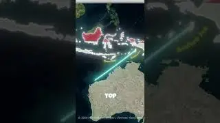 Can you Swim to USA from INDONESIA in straight line? #shorts