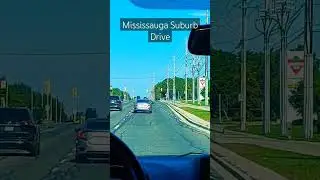 Driving in suburb Mississauga, Canada #shorts