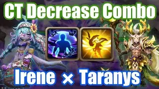 CT Decrease Combo Irene &times; Taranys Debut, this combo accelerates infinite revive😇😇【Summoners War RTA】