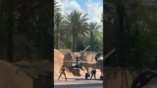 Indiana Jones escaping on Nazi Flying Wing Cairo, Egypt - Stunt Spectacular Disney Hollywood Studios