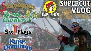 To Florida and Back Trip 2022 (Carowinds, SFOG, BGT, BGW & Kings Dominion) | Supercut Vlog