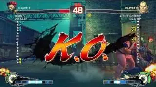 Tokido [Akuma] vs STRIPFIGHTERIV [Dan] SSF4 Japanese Online Ranked Matches - TRUE-HD