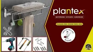 Plantex Deluxe High Grade Stainless Steel Multipurpose 3-Tier Bathroom Shelf with Towel Holder