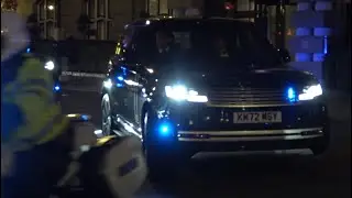 Prince William’s Motorcade Arrives At The British Museum For A Gala Dinner 👑🇬🇧