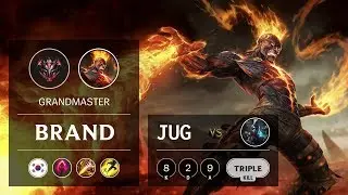 Brand Jungle vs Ekko - KR Grandmaster Patch 9.23