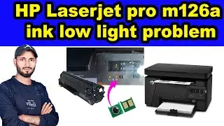 HP Laserjet pro m126a ink low light problem⚡ hp printer 88a cartridge chip change ✅