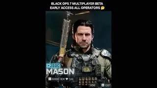 All 8 Operators Showcase in COD Black Ops 7 Multiplayer Beta Early Access #shorts #cod #bo7