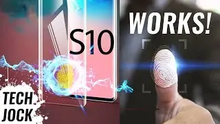 BEST Tempered Glass for Galaxy S10+ at ₹765 - Fingerprint Scanner Works!🔥