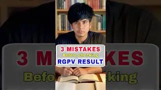 3 MISTAKES in RGPV RESULT| First year rgpv result | RGPV RESULT 2025 | #rgpvexam #rgpv1stsem