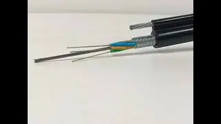 GYTC8A-GYTC8S 12  24 48 96 144 core hybrid optical fiber cable with 2 copper power wires