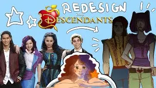 REDESIGN+VISUAL DEVELOPMENT/ DESCENDANTS (and a lot of talking)