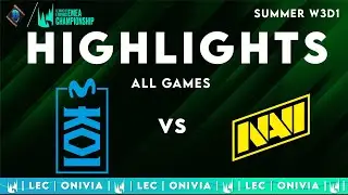 MKOI vs NAVI Highlights ALL GAMES &mdash; LEC Summer 2025 &mdash; Movistar KOI vs Natus Vincere&nbsp;by&nbsp;Onivia