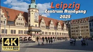 Leipzig Zentrum Rundgang Juni 2025 / Fu&szlig;g&auml;ngerzone in der Innenstadt erkunden.