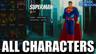 ALL CHARACTERS IN DC Dark Legion!