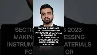 Section 181 BNS | Making or possessing instruments or materials for counterfeiting coin, stamp, note
