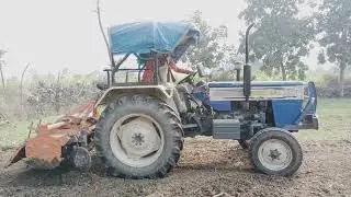 Swaraj 834xm on 7 Feet Rotavator भाड़े पर चलने वाला tractor 🚜 #swarajtractorpower #swaraj834