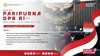 BREAKING NEWS - RAPAT PARIPURNA DPR RI KE-4 MASA PERSIDANGAN I TAHUN SIDANG 2025-2026