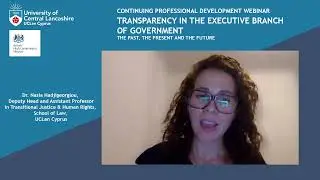 Continuing Professional Development - Transparency in the executive branch of government