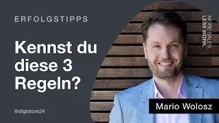 Mario Wolosz: 3 Erfolgstipps f&uuml;r effektives E-Mail-Marketing #digistore24