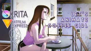 Let's Animate - Krita: ☕ Coffee Girl ☕