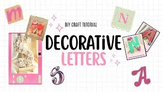 DIY Alphabet Decor ✨🌷| Aesthetic Handmade Letters for Home | #Pinterest Inspired #youtubeindia #diy