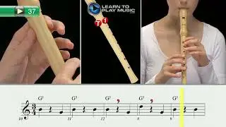 Ex037 - Recorder Method for Young Beginners - Book 1 - Solo Mix