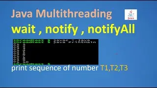 Java Multithreading Inter-Thread Communication | wait(), notify() and notifyAll() Method|print num