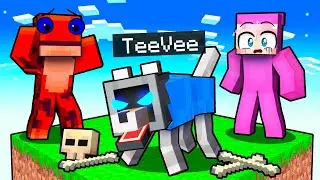 I became a DOG on One Block Minecraft!