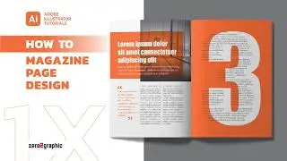 How to Create Magazine Page Design [A4] in Adobe Illustrator CC 2020