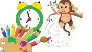 ⏰🎨How to draw an alarm clock | Как нарисовать Часы - РаскраскаЦиферблат для детей - Рисунки