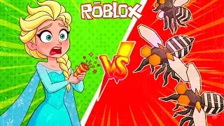 Frozen Elsa играет с комарами против людей в Roblox!🦟