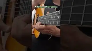 A Harmonic Minor Lament😔( Black Vest edition) #nylonstrings  #classicalguitar  #nylonstringguitar