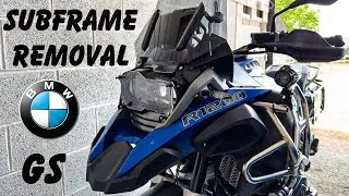 HOW TO REMOVE A BMW R1200GS / R1250GS REAR FRAME... (SUBFRAME) SIMPLE STEPS, DIY.