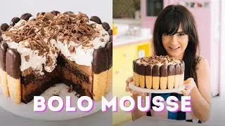 BOLO MOUSSE DE CHOCOLATE SUPER CREMOSO aka CHARLOTTE 2 CHOCOLATES  | RECEITA DANI NOCE