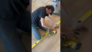 Built from scratch and custom-fit &mdash; installing a slick trap door for our son's remodel project! #DIY