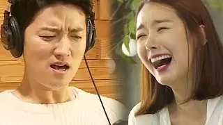 인교진, 의욕 넘치는 실전 녹음 ‘한 땀 한 땀 음 농락(?) 중’ @동상이몽2 - 너는 내 운명 76회 20181224