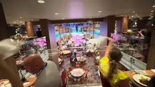Inside the Meridian restaurant on the carnival horizon, cruise ship 🚢 ￼
