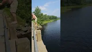 Fat Guy Flip #water #cliffjumping #outdoors #summerswimming