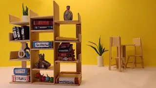 How To Make A Replica Of BOOKSHELF | DIY Wooden Home Library