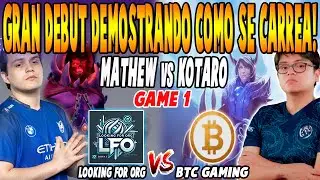 LOOKING FOR ORG vs BTC GAMING [GAME 1] BO3 - MATTHEW vs KOTARO - DREAMLEAGUE SEASON 28 DOTA 2