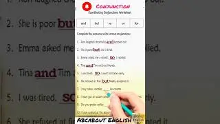 Conjunction Exercise 1 #shorts #conjunction #viral