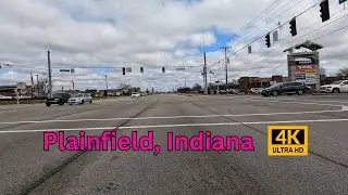 Driving Through the West Suburbs of Indianapolis | US-40 | 4K GoPro