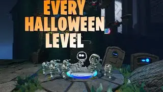 Every Halloween level in astro bot!