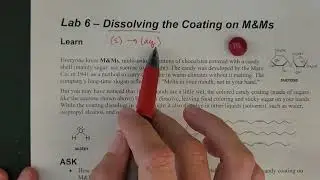 Lab 6 - Dissolving the Coating on M&Ms prelab (online)