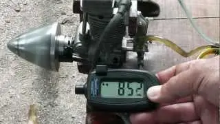 Motor FS 70 OS modificado para Gasolina