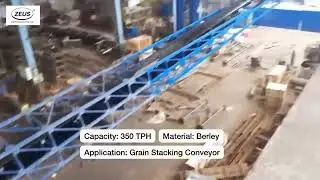 350 TPH Grain Stacking Conveyor!