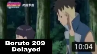Boruto episode 209 Is Delayed