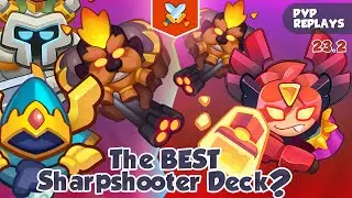 The BEST Sharpshooter Deck? Sharpshooter + KS + Boreas vs Inquisitor + ss | PVP Rush Royale